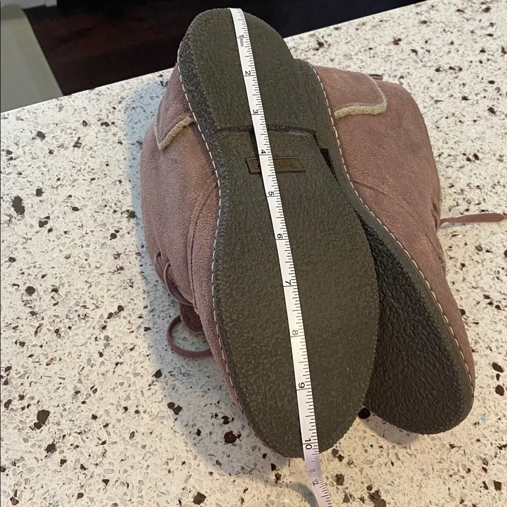 TIMBERLAND EARTHKEEPERS SUEDE FAUX FUR LACE UP BOOTS - Picture 7 of 9